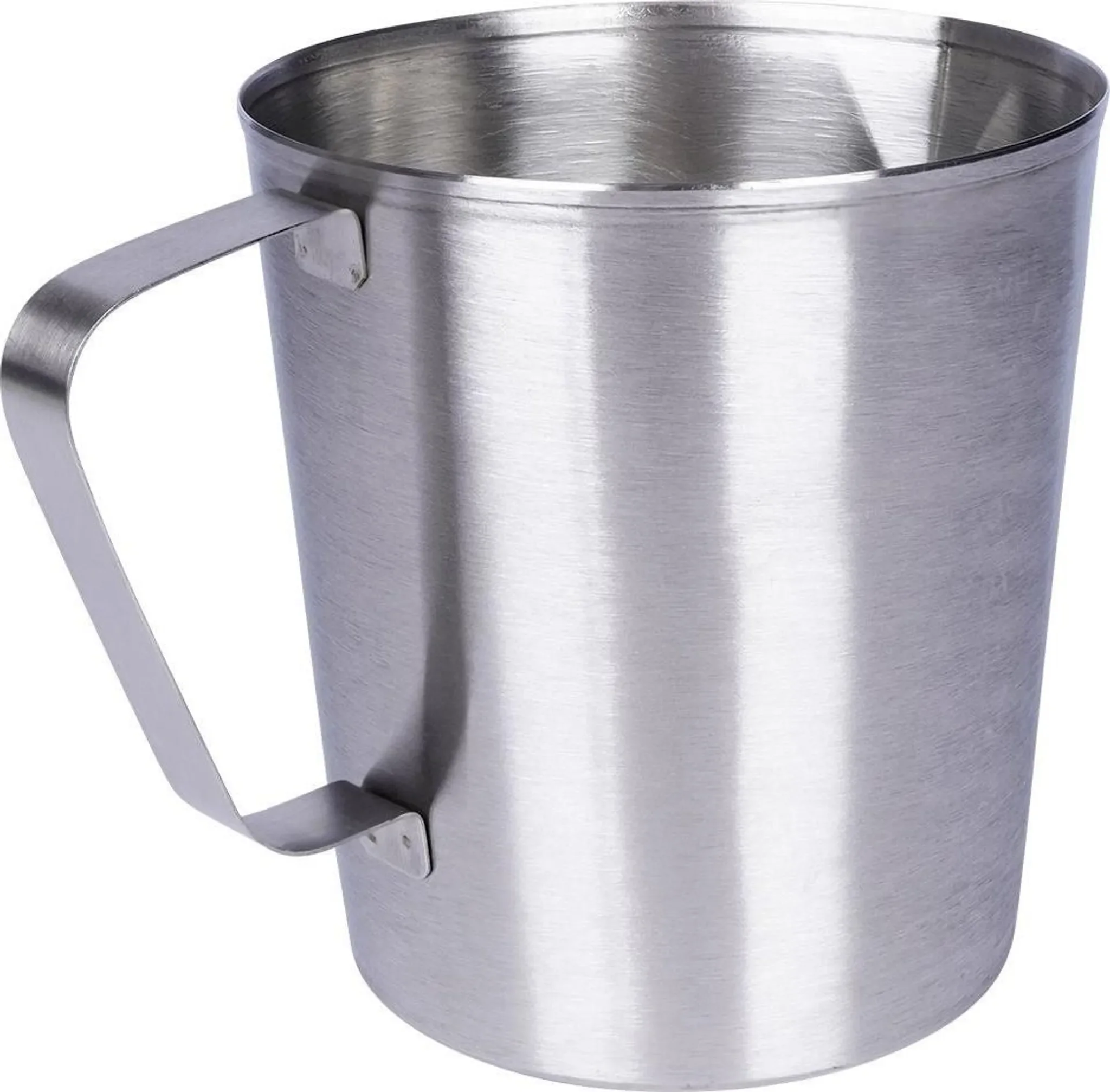 Messbecher aus Edelstahl – 1 L mit Griff & Ausguss